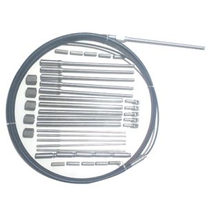 Ship engine steering flexible shaft cable
