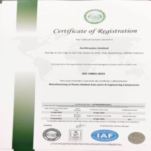 ISO 14001 Certificate
