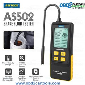 AUTOOL AS502 Car Brake Fluid Tester Car Oil Quality Water Content Percentage Brake Oil Testing For Automotive DOT3 DOT4 DOT5.1